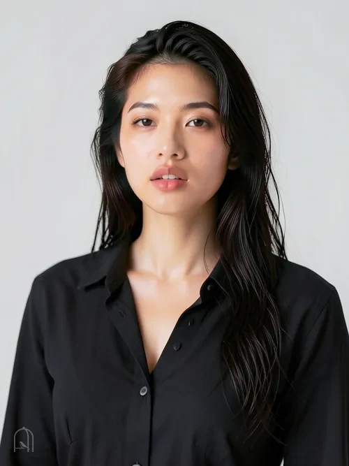 修正版跑出來的圖,指令寫嘴微張,嘴就微張